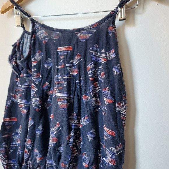 Blue/Navy Printed Ardene Tank Top - Size M - Picture 6 of 6